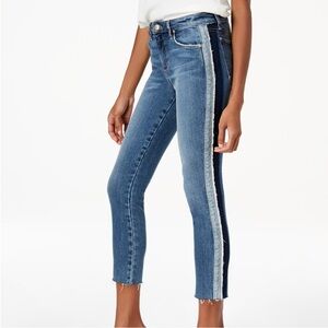 Joe’s The Icon Mid rise Skinny Crop  Side Stripe Blue Jeans Size 31